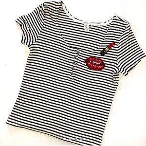 Forever 21 Lips Crop Top